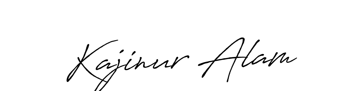 Kajinur Alam stylish signature style. Best Handwritten Sign (Antro_Vectra_Bolder) for my name. Handwritten Signature Collection Ideas for my name Kajinur Alam. Kajinur Alam signature style 7 images and pictures png