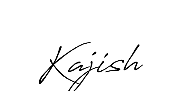 Use a signature maker to create a handwritten signature online. With this signature software, you can design (Antro_Vectra_Bolder) your own signature for name Kajish. Kajish signature style 7 images and pictures png