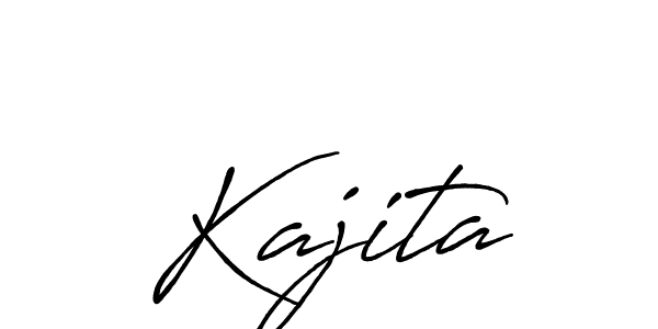 Kajita stylish signature style. Best Handwritten Sign (Antro_Vectra_Bolder) for my name. Handwritten Signature Collection Ideas for my name Kajita. Kajita signature style 7 images and pictures png