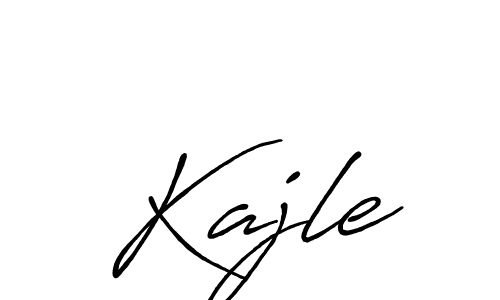 How to make Kajle name signature. Use Antro_Vectra_Bolder style for creating short signs online. This is the latest handwritten sign. Kajle signature style 7 images and pictures png