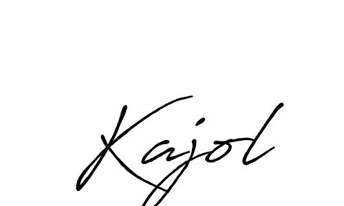 Create a beautiful signature design for name Kajol. With this signature (Antro_Vectra_Bolder) fonts, you can make a handwritten signature for free. Kajol signature style 7 images and pictures png