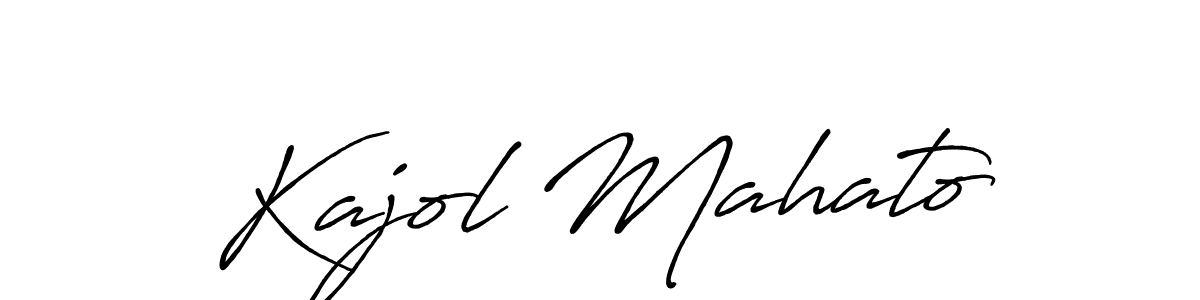 Use a signature maker to create a handwritten signature online. With this signature software, you can design (Antro_Vectra_Bolder) your own signature for name Kajol Mahato. Kajol Mahato signature style 7 images and pictures png