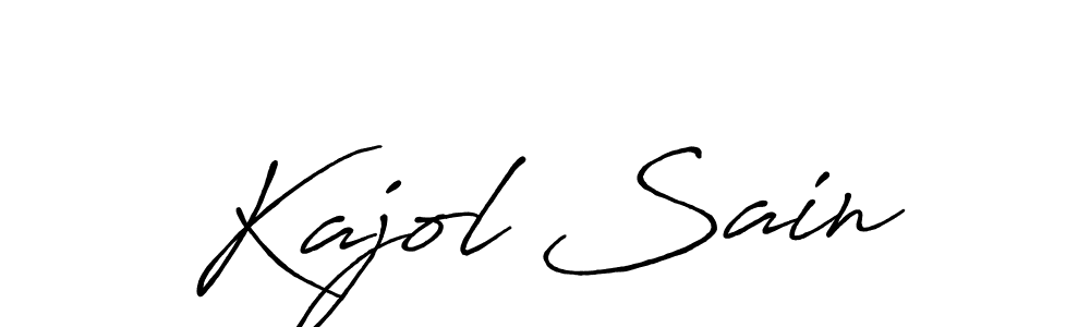Use a signature maker to create a handwritten signature online. With this signature software, you can design (Antro_Vectra_Bolder) your own signature for name Kajol Sain. Kajol Sain signature style 7 images and pictures png