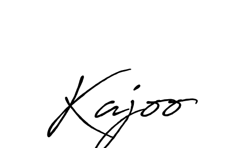 Use a signature maker to create a handwritten signature online. With this signature software, you can design (Antro_Vectra_Bolder) your own signature for name Kajoo. Kajoo signature style 7 images and pictures png