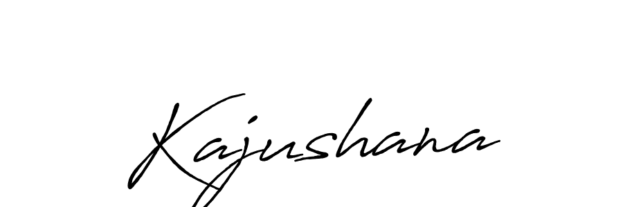 Also we have Kajushana name is the best signature style. Create professional handwritten signature collection using Antro_Vectra_Bolder autograph style. Kajushana signature style 7 images and pictures png