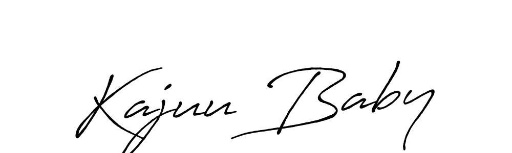 The best way (Antro_Vectra_Bolder) to make a short signature is to pick only two or three words in your name. The name Kajuu Baby include a total of six letters. For converting this name. Kajuu Baby signature style 7 images and pictures png
