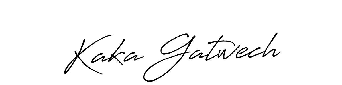 Also we have Kaka Gatwech name is the best signature style. Create professional handwritten signature collection using Antro_Vectra_Bolder autograph style. Kaka Gatwech signature style 7 images and pictures png