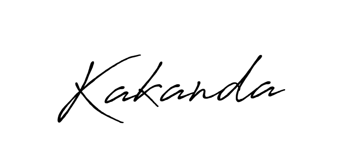 How to make Kakanda name signature. Use Antro_Vectra_Bolder style for creating short signs online. This is the latest handwritten sign. Kakanda signature style 7 images and pictures png