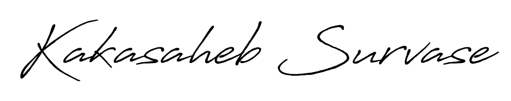 Achieve flawless digital penmanship with Kakasaheb Survase name in Antro_Vectra_Bolder font. The perfect tool for creating online signatures. Kakasaheb Survase signature style 7 images and pictures png