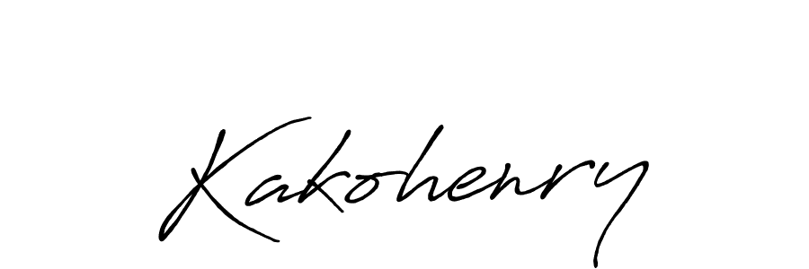 Design your own signature with our free online signature maker. With this signature software, you can create a handwritten (Antro_Vectra_Bolder) signature for name Kakohenry. Kakohenry signature style 7 images and pictures png