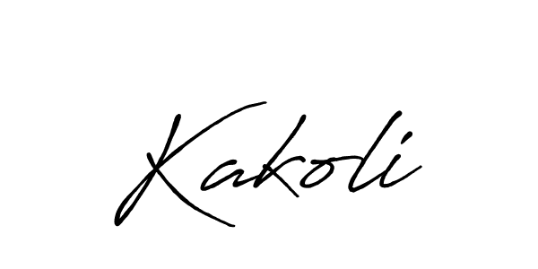 Also we have Kakoli name is the best signature style. Create professional handwritten signature collection using Antro_Vectra_Bolder autograph style. Kakoli signature style 7 images and pictures png