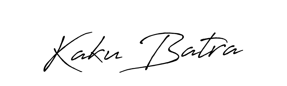 Create a beautiful signature design for name Kaku Batra. With this signature (Antro_Vectra_Bolder) fonts, you can make a handwritten signature for free. Kaku Batra signature style 7 images and pictures png