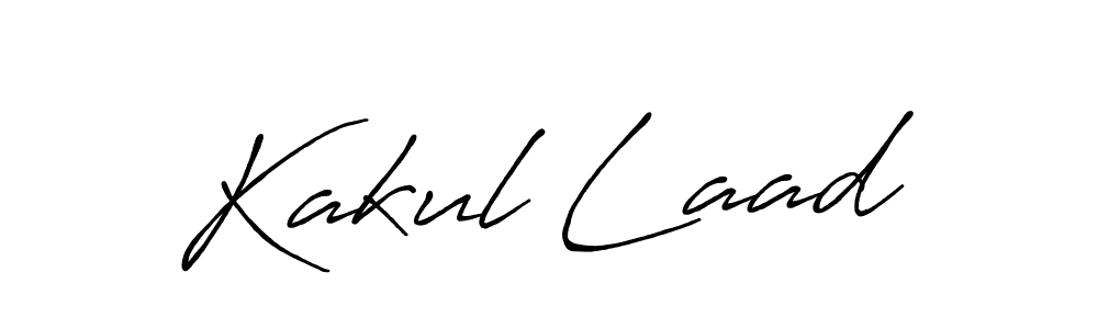 The best way (Antro_Vectra_Bolder) to make a short signature is to pick only two or three words in your name. The name Kakul Laad include a total of six letters. For converting this name. Kakul Laad signature style 7 images and pictures png