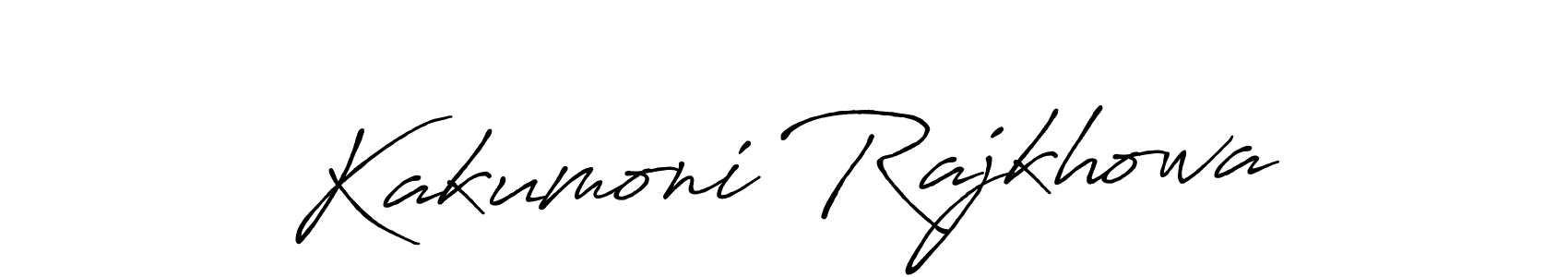 Use a signature maker to create a handwritten signature online. With this signature software, you can design (Antro_Vectra_Bolder) your own signature for name Kakumoni Rajkhowa. Kakumoni Rajkhowa signature style 7 images and pictures png