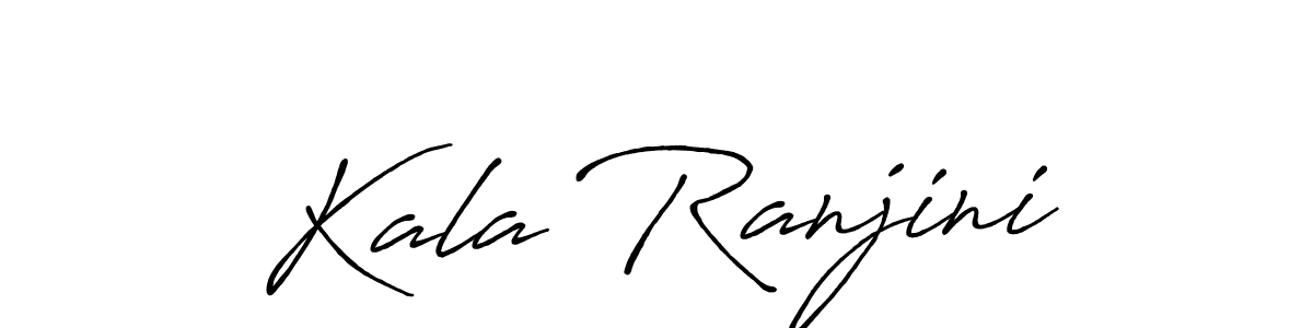 Similarly Antro_Vectra_Bolder is the best handwritten signature design. Signature creator online .You can use it as an online autograph creator for name Kala Ranjini. Kala Ranjini signature style 7 images and pictures png