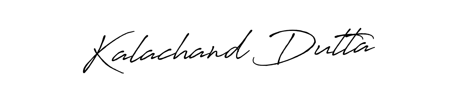 Create a beautiful signature design for name Kalachand Dutta. With this signature (Antro_Vectra_Bolder) fonts, you can make a handwritten signature for free. Kalachand Dutta signature style 7 images and pictures png