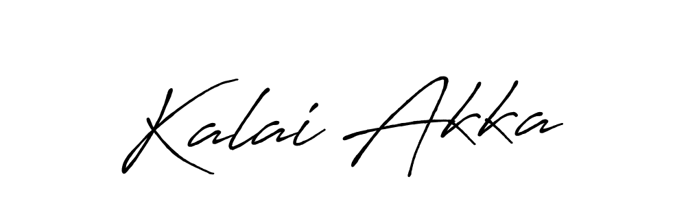 Use a signature maker to create a handwritten signature online. With this signature software, you can design (Antro_Vectra_Bolder) your own signature for name Kalai Akka. Kalai Akka signature style 7 images and pictures png