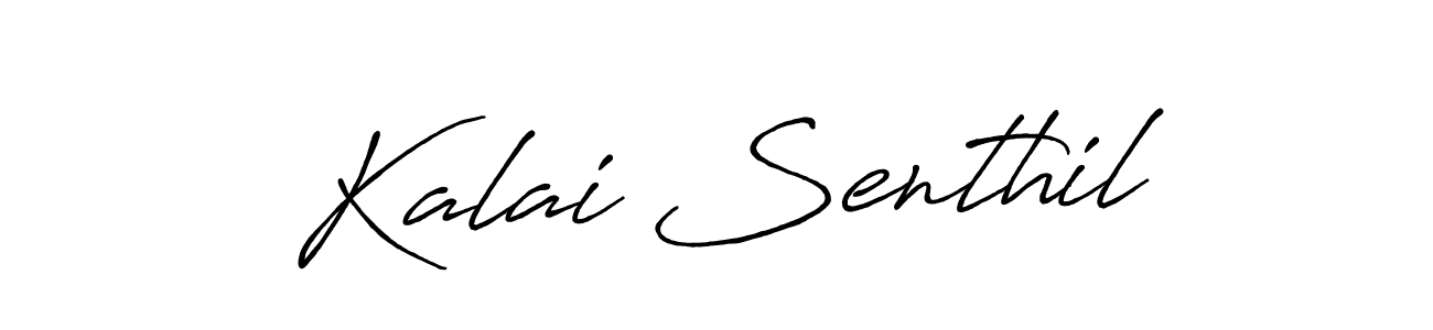 Create a beautiful signature design for name Kalai Senthil. With this signature (Antro_Vectra_Bolder) fonts, you can make a handwritten signature for free. Kalai Senthil signature style 7 images and pictures png