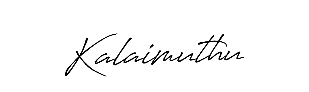 Create a beautiful signature design for name Kalaimuthu. With this signature (Antro_Vectra_Bolder) fonts, you can make a handwritten signature for free. Kalaimuthu signature style 7 images and pictures png