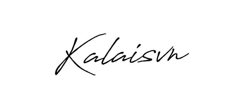 Make a beautiful signature design for name Kalaisvn. With this signature (Antro_Vectra_Bolder) style, you can create a handwritten signature for free. Kalaisvn signature style 7 images and pictures png