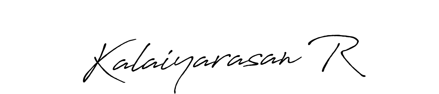 Here are the top 10 professional signature styles for the name Kalaiyarasan R. These are the best autograph styles you can use for your name. Kalaiyarasan R signature style 7 images and pictures png