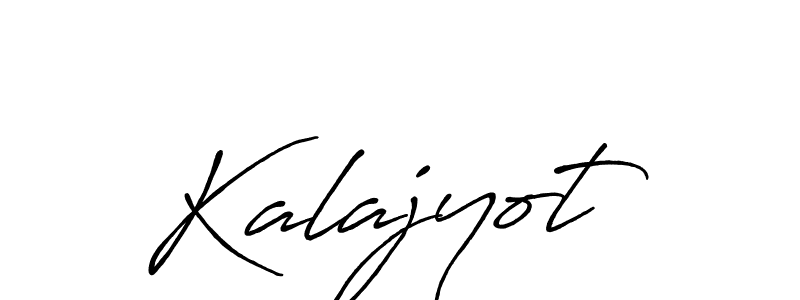 Make a beautiful signature design for name Kalajyot. With this signature (Antro_Vectra_Bolder) style, you can create a handwritten signature for free. Kalajyot signature style 7 images and pictures png