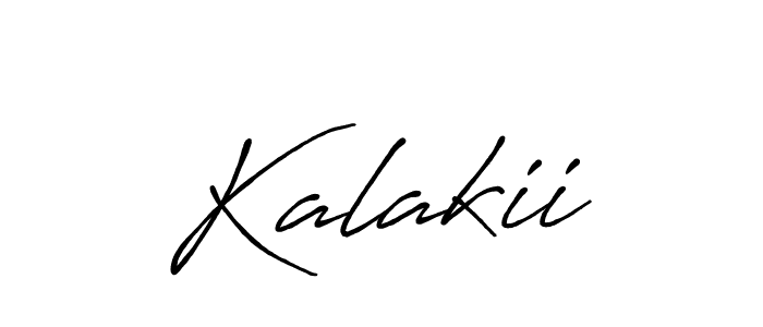 Use a signature maker to create a handwritten signature online. With this signature software, you can design (Antro_Vectra_Bolder) your own signature for name Kalakii. Kalakii signature style 7 images and pictures png