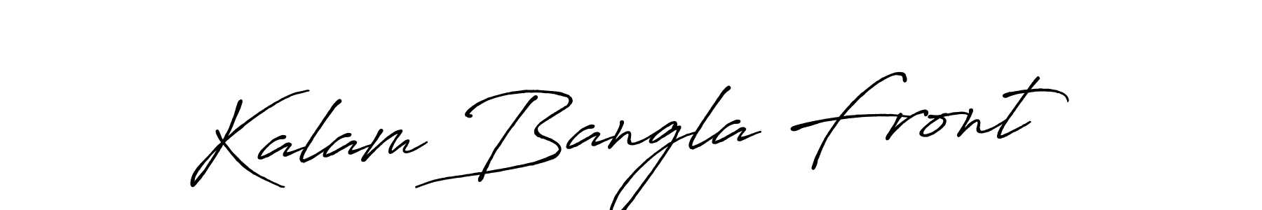 You can use this online signature creator to create a handwritten signature for the name Kalam Bangla Front. This is the best online autograph maker. Kalam Bangla Front signature style 7 images and pictures png