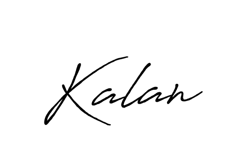 Create a beautiful signature design for name Kalan. With this signature (Antro_Vectra_Bolder) fonts, you can make a handwritten signature for free. Kalan signature style 7 images and pictures png