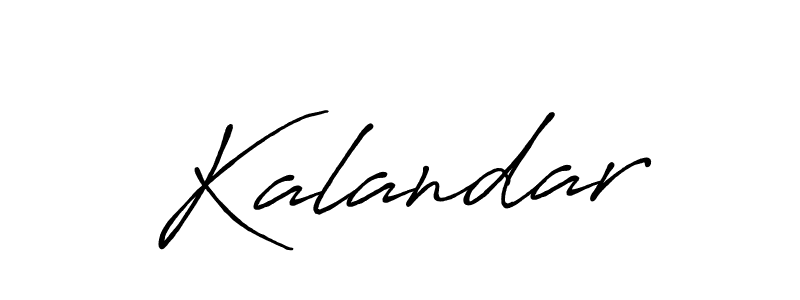 Create a beautiful signature design for name Kalandar. With this signature (Antro_Vectra_Bolder) fonts, you can make a handwritten signature for free. Kalandar signature style 7 images and pictures png