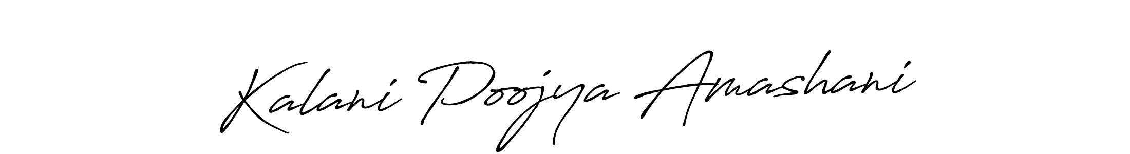 if you are searching for the best signature style for your name Kalani Poojya Amashani. so please give up your signature search. here we have designed multiple signature styles  using Antro_Vectra_Bolder. Kalani Poojya Amashani signature style 7 images and pictures png