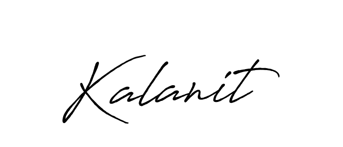 How to make Kalanit name signature. Use Antro_Vectra_Bolder style for creating short signs online. This is the latest handwritten sign. Kalanit signature style 7 images and pictures png