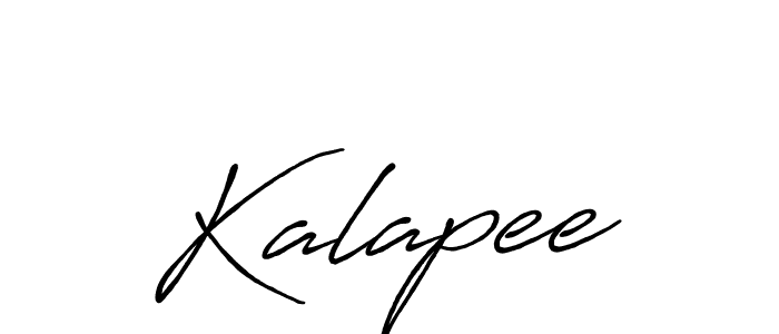 Use a signature maker to create a handwritten signature online. With this signature software, you can design (Antro_Vectra_Bolder) your own signature for name Kalapee. Kalapee signature style 7 images and pictures png