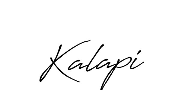 Make a beautiful signature design for name Kalapi. With this signature (Antro_Vectra_Bolder) style, you can create a handwritten signature for free. Kalapi signature style 7 images and pictures png