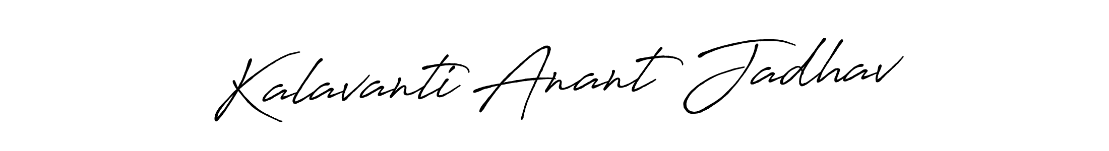 Make a beautiful signature design for name Kalavanti Anant Jadhav. With this signature (Antro_Vectra_Bolder) style, you can create a handwritten signature for free. Kalavanti Anant Jadhav signature style 7 images and pictures png