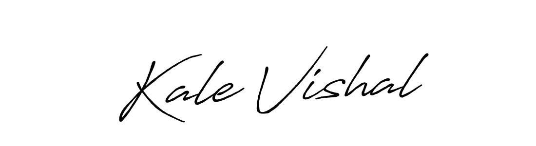 Create a beautiful signature design for name Kale Vishal. With this signature (Antro_Vectra_Bolder) fonts, you can make a handwritten signature for free. Kale Vishal signature style 7 images and pictures png