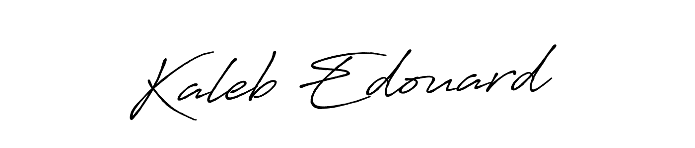 Design your own signature with our free online signature maker. With this signature software, you can create a handwritten (Antro_Vectra_Bolder) signature for name Kaleb Edouard . Kaleb Edouard  signature style 7 images and pictures png