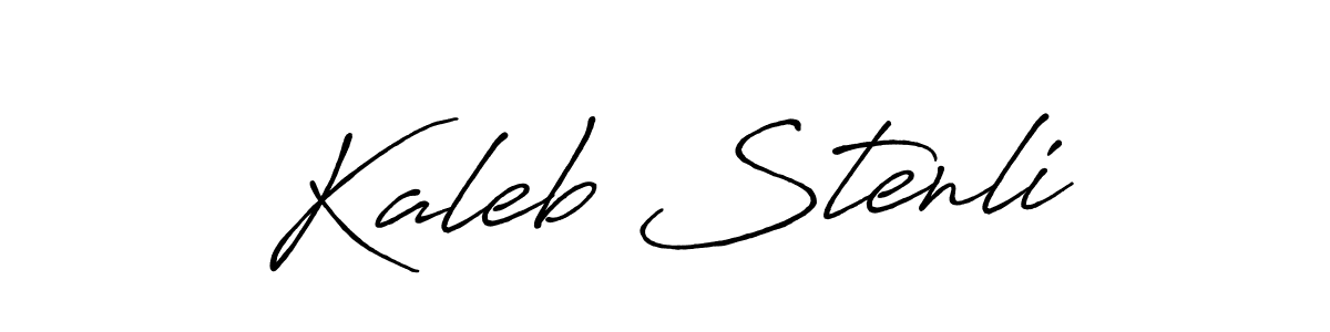 Design your own signature with our free online signature maker. With this signature software, you can create a handwritten (Antro_Vectra_Bolder) signature for name Kaleb Stenli. Kaleb Stenli signature style 7 images and pictures png