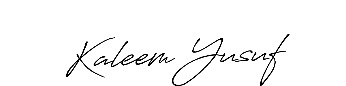 It looks lik you need a new signature style for name Kaleem Yusuf. Design unique handwritten (Antro_Vectra_Bolder) signature with our free signature maker in just a few clicks. Kaleem Yusuf signature style 7 images and pictures png