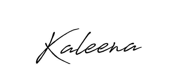 Create a beautiful signature design for name Kaleena. With this signature (Antro_Vectra_Bolder) fonts, you can make a handwritten signature for free. Kaleena signature style 7 images and pictures png