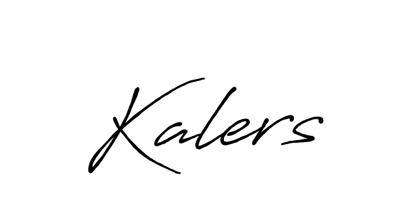How to make Kalers signature? Antro_Vectra_Bolder is a professional autograph style. Create handwritten signature for Kalers name. Kalers signature style 7 images and pictures png