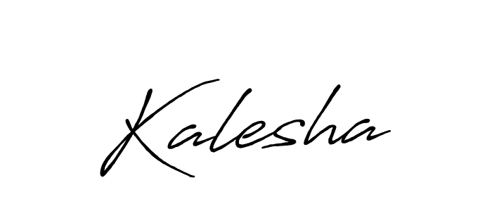 Use a signature maker to create a handwritten signature online. With this signature software, you can design (Antro_Vectra_Bolder) your own signature for name Kalesha. Kalesha signature style 7 images and pictures png