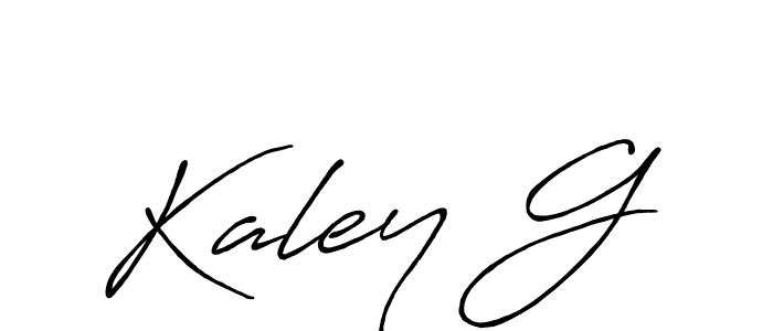 Create a beautiful signature design for name Kaley G. With this signature (Antro_Vectra_Bolder) fonts, you can make a handwritten signature for free. Kaley G signature style 7 images and pictures png