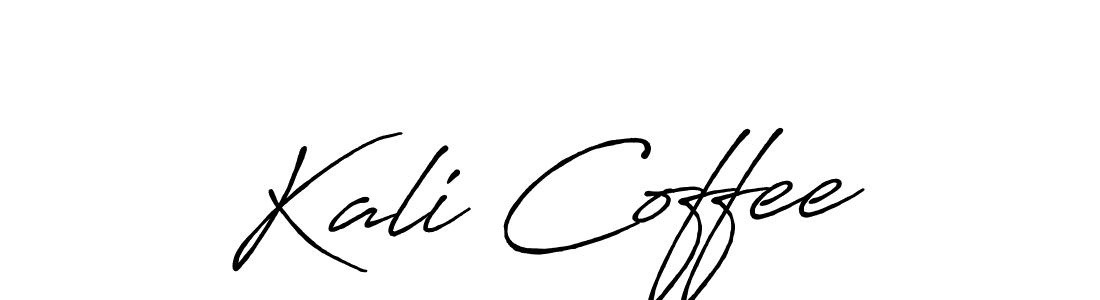 How to make Kali Coffee name signature. Use Antro_Vectra_Bolder style for creating short signs online. This is the latest handwritten sign. Kali Coffee signature style 7 images and pictures png