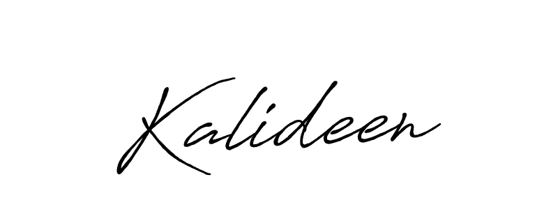 The best way (Antro_Vectra_Bolder) to make a short signature is to pick only two or three words in your name. The name Kalideen include a total of six letters. For converting this name. Kalideen signature style 7 images and pictures png