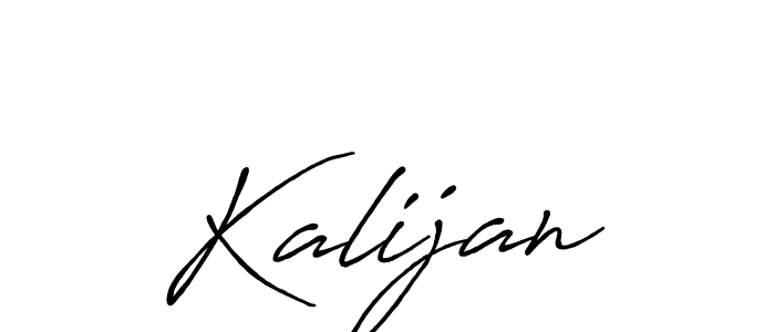 Use a signature maker to create a handwritten signature online. With this signature software, you can design (Antro_Vectra_Bolder) your own signature for name Kalijan. Kalijan signature style 7 images and pictures png