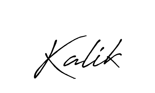 How to make Kalik name signature. Use Antro_Vectra_Bolder style for creating short signs online. This is the latest handwritten sign. Kalik signature style 7 images and pictures png