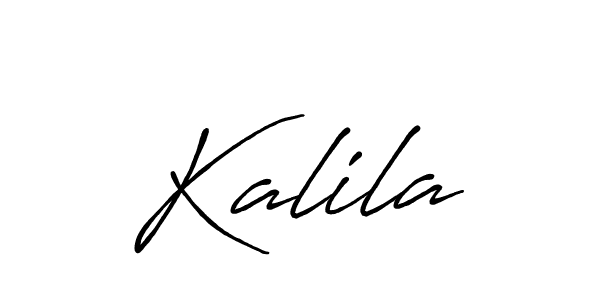 Design your own signature with our free online signature maker. With this signature software, you can create a handwritten (Antro_Vectra_Bolder) signature for name Kalila. Kalila signature style 7 images and pictures png