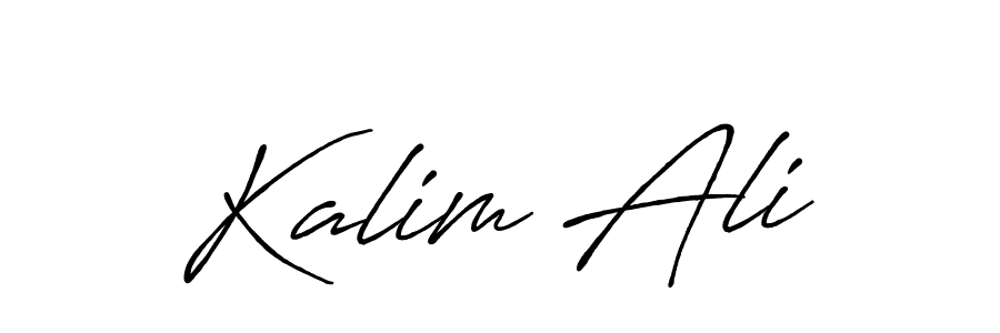 Make a beautiful signature design for name Kalim Ali. With this signature (Antro_Vectra_Bolder) style, you can create a handwritten signature for free. Kalim Ali signature style 7 images and pictures png