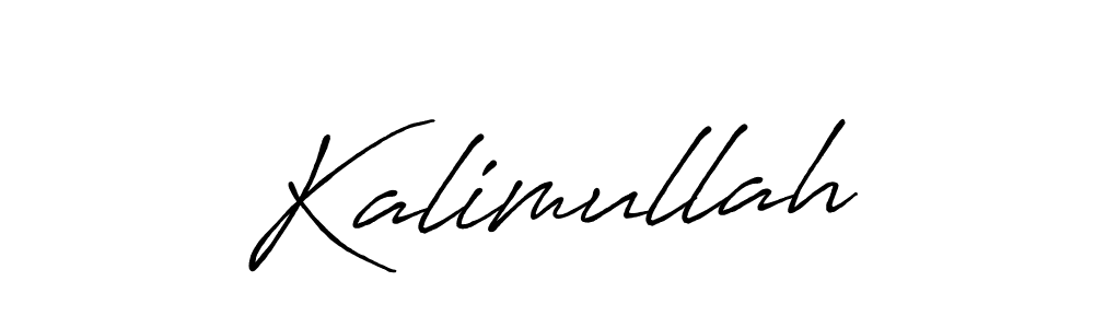 Design your own signature with our free online signature maker. With this signature software, you can create a handwritten (Antro_Vectra_Bolder) signature for name Kalimullah. Kalimullah signature style 7 images and pictures png